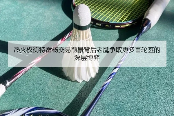热火权衡特雷杨交易前景背后老鹰争取更多首轮签的深层博弈